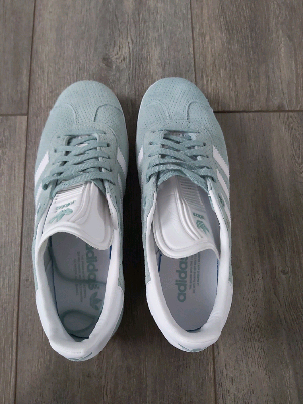womens mint green gazelles